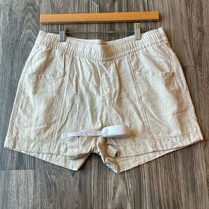 Old Navy Size Medium High-Waisted Linen-Blend Pull-On Shorts -- 3.5-inch inseam
